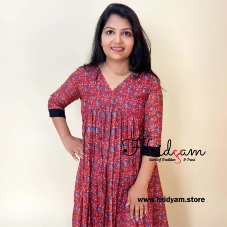 Cotton voil print top