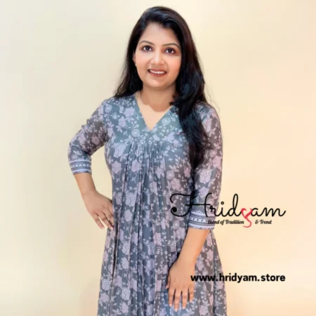 Cotton voil print top