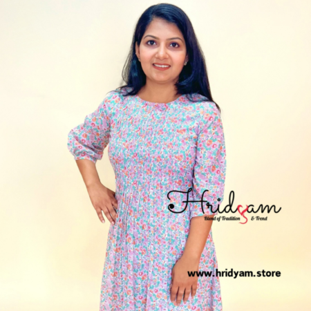 Cotton voil print top
